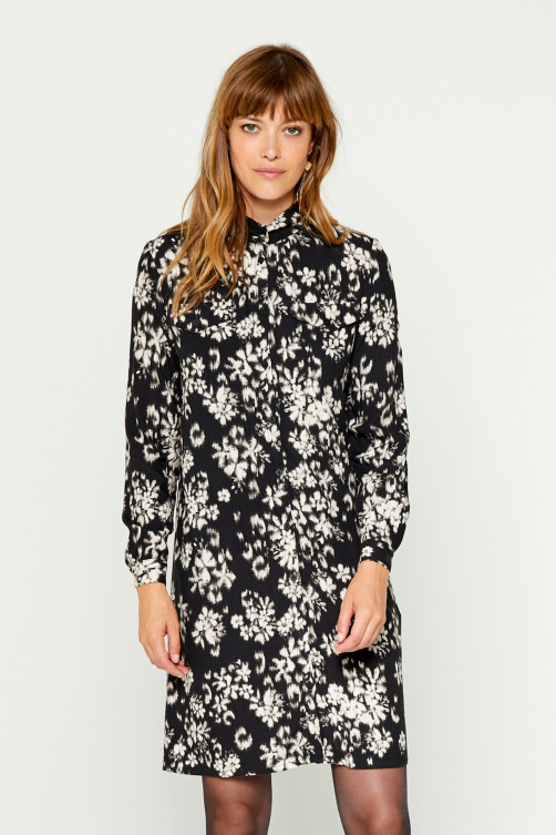 Robe imprimé Midnight viscose - vêtement casual Diplodocus