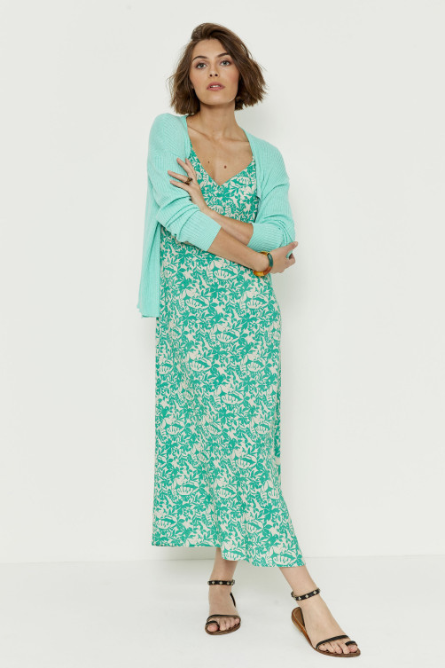 Robe longue imprimé KANPUR viscose - vêtement tendance Diplodocus