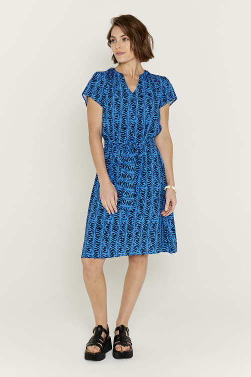 Robe imprimé CORFOU viscose - vêtement casual Diplodocus