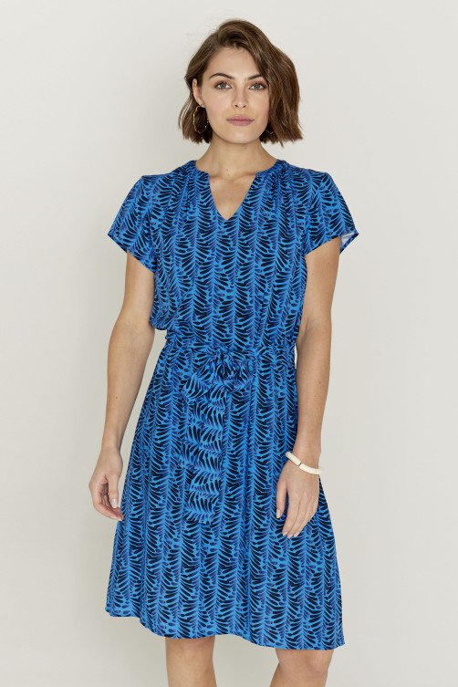 Robe imprimé CORFOU viscose - vêtement casual Diplodocus