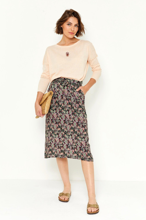 Jupe imprimé BENGALI viscose - vêtement casual Diplodocus