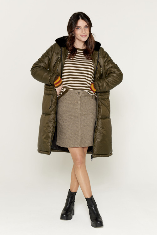 Jupe jacquard pied de poule mode - tendance femme Diplodocus