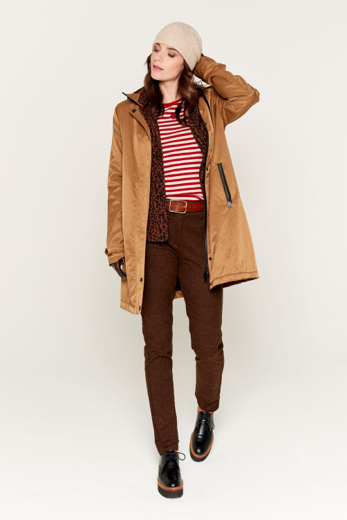 Parka longue écusson Army mode - vêtement femme Diplodocus