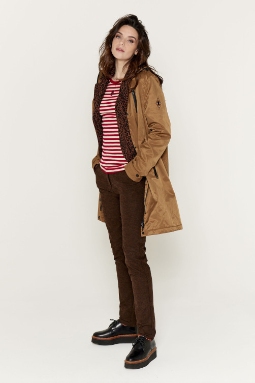 Parka longue écusson Army mode - vêtement femme Diplodocus