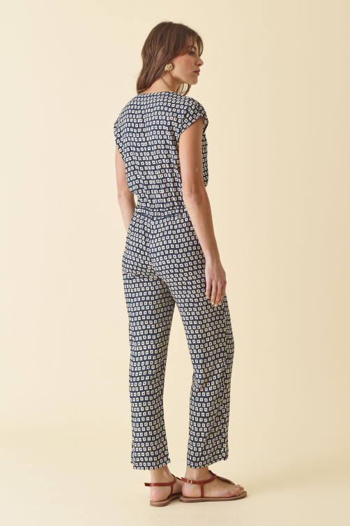 Combi-pantalon imprimé MARELLE viscose - vêtement tendance Diplodocus