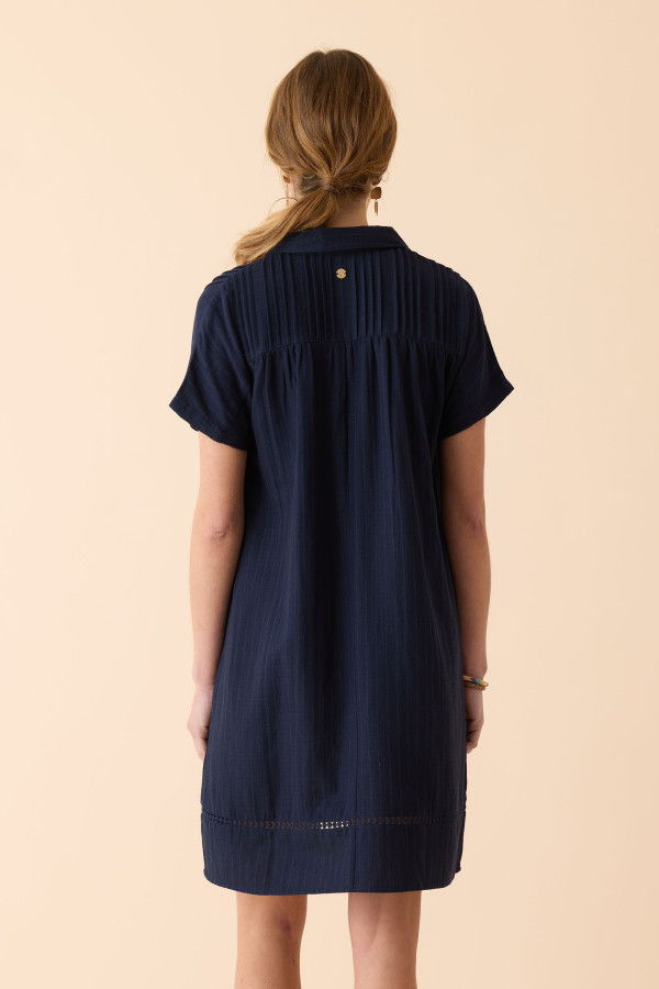 Robe courte gaze coton tendance - vêtement femme Diplodocus