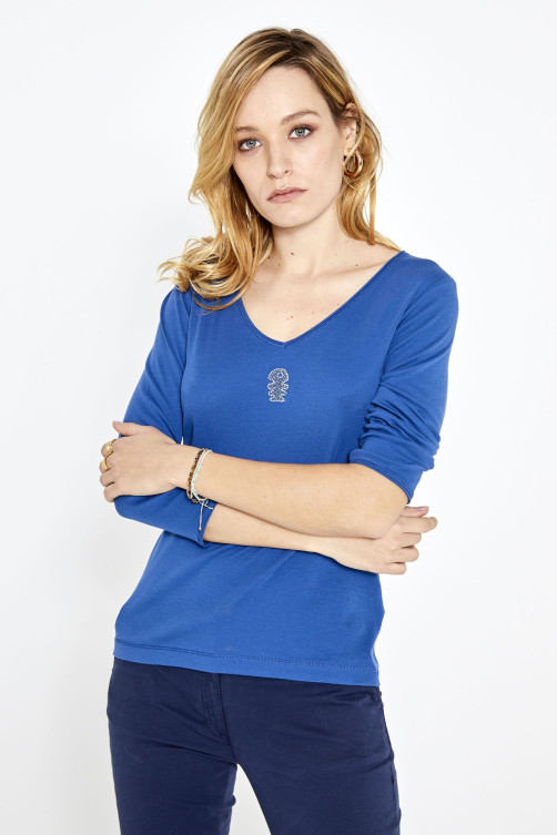 T-SHIRT CONTOUR STRASS