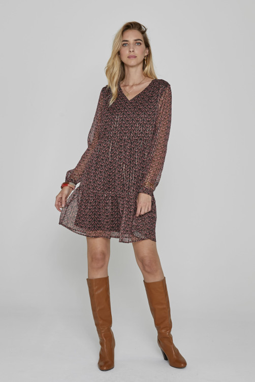 Robe imprimé Taj voile lurex - vêtement femme Diplodocus