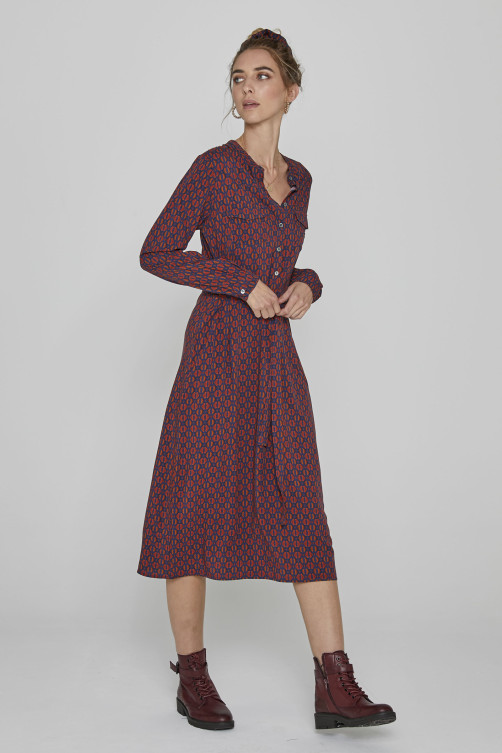 Robe imprimé Bombay viscose - vêtement tendance Diplodocus